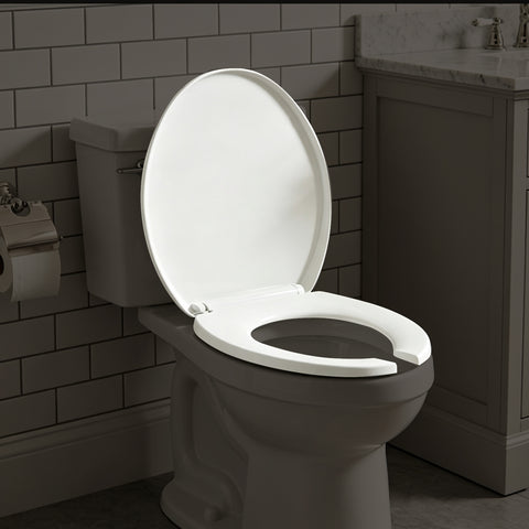GDHeHKJi | Ergonomic Design Soft Close Easy-Clean Universal Fit for O-Shape Toilets