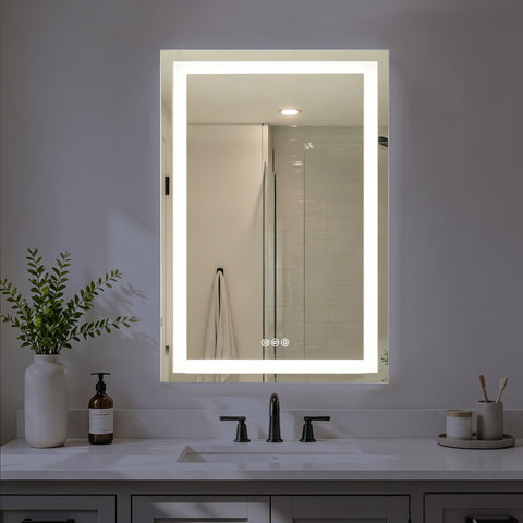 GDHeHKJi | Backlit LED Anti-Fog Bathroom Mirror