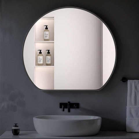 GDHeHKJi Minimalist Semicircle Decorative Wall Mirror
