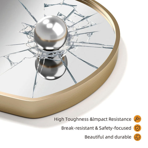 GDHeHKJi Minimalist Semicircle Decorative Wall Mirror