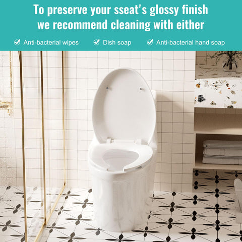 GDHeHKJi | Anti-Splash Open Front Toilet Seats