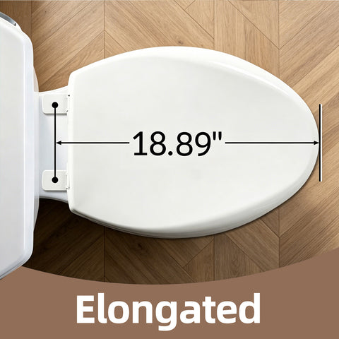 GDHeHKJi | Slow-Close Lid, Fits Most Elongated Bowls