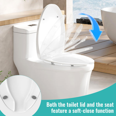 GDHeHKJi | Anti-Splash Open Front Toilet Seats