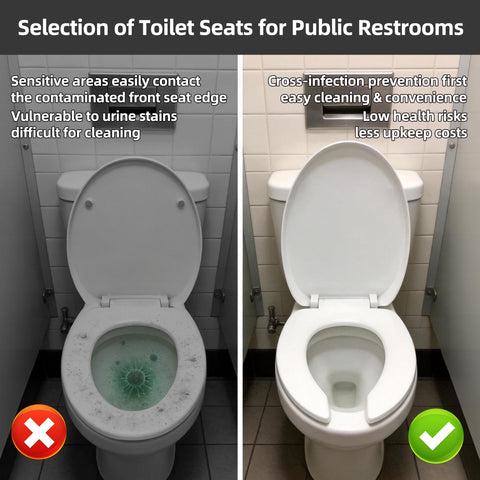 GDHeHKJi | Ergonomic Design Soft Close Easy-Clean Universal Fit for O-Shape Toilets