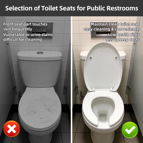 GDHeHKJi | Anti-Splash Open Front Toilet Seats